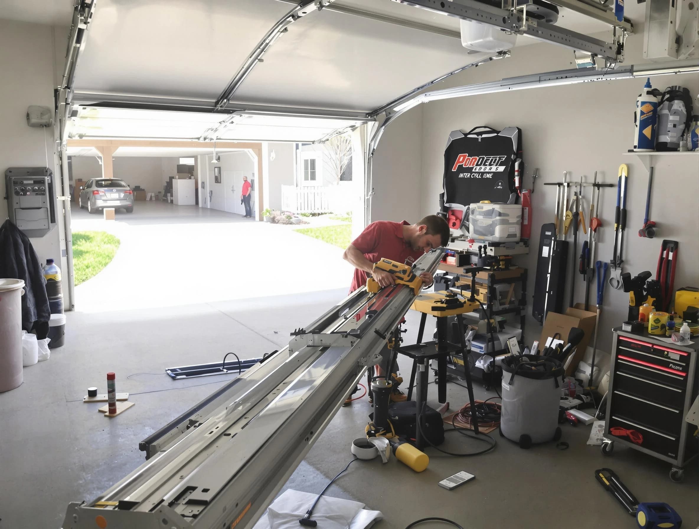 Chandler Garage Door Repair expert performing track repair in Chandler